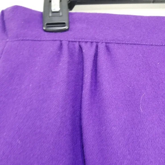 Vintage Gregor Wool Purple Skirt Suit Blazer Jacket 8 Lined - Picture 9 of 12